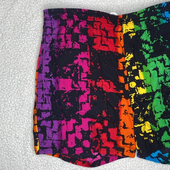 Vintage Ocean Pacific OP Tie Dye Swim Trunks: Size Large - Picture 4 of 8